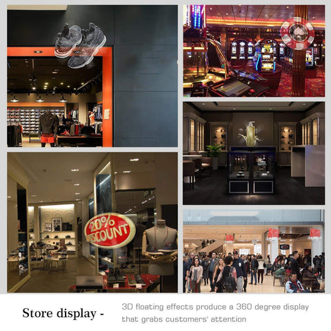 Image of Free Shipping 70cm 3D Hologram WiFi App Control Advertising Display LED Fan- 4 Blades 1022 LEDs Ideal for Store/Casino/Restaurant/Bar Signs