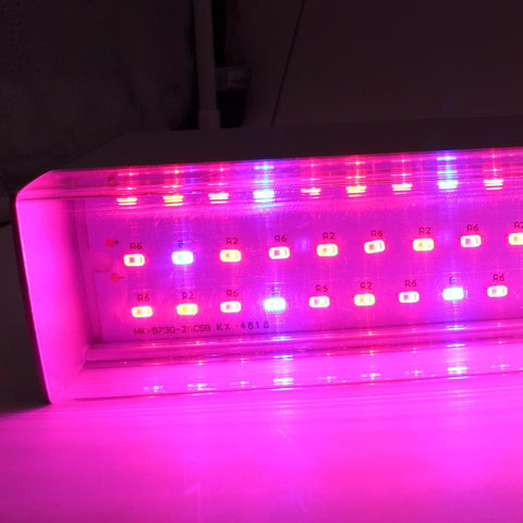 Image of 40W 16'' Full Spectrum Linear LED Grow Light Strip 6 Bands with IR & UV included, Adjustable Hanger, Idea for Greenhouse, Vegetables & Fruits, Horticulture, Propagation and City Farming