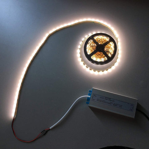 Image of Waterproof IP67 LED Power Supply Driver Transformer 110V AC to 12V DC Low Voltage Output with 3-Prong Plug 3.3 Feet Cable for Outdoor Use