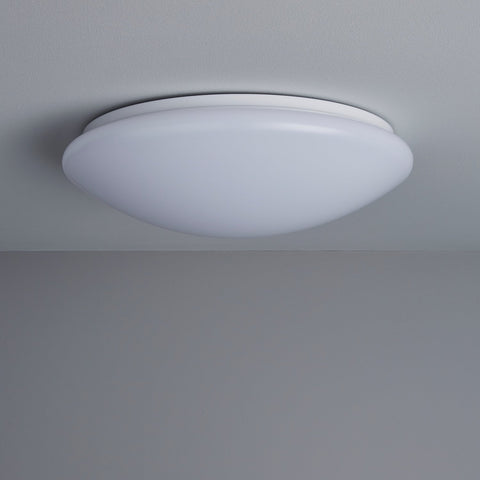 Image of 18W 11.4 Inch (290mm) LED Ceiling Light Fixture CCT changable & Dimmable with RF controller Round Acrylic Shade White Finish Modern LED Flush Mount