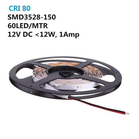 Image of DC 12V SMD3528-150 Flexible LED Strips 30 LEDs Per Meter 8mm Width 150lm Per Meter