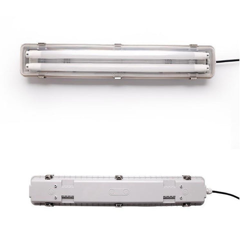 Image of LED Tube Fixture (No Tube included) for Dual LED Tube Tri-proof LED Tube Support Bracket Waterproof , Dustproof, Corrosion-Proof