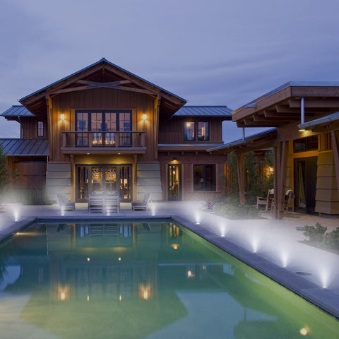 Image of 10 Pack Outdoor Recessed LED Deck Lights Kits IP67 Waterproof with Black Protection Shell LED Step Light for Garden/Yard/Steps/Bath Room/Kitchen