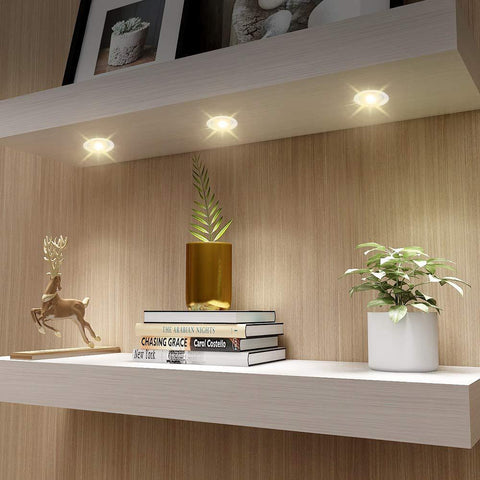 Image of 10 Pack Outdoor Recessed LED Deck Lights Kits IP67 Waterproof Inground LED Step Lights Kit for Garden, Yard, Steps, Bath Room and Kitchen