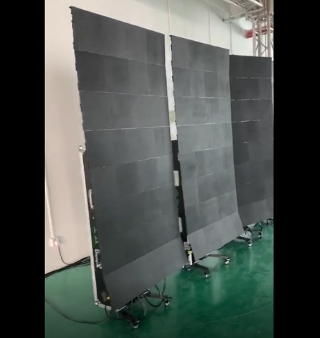 Image of EP-M Series 2SQM Kit Indoor 3.9mm Foldable Mobile LED Poster Remote Controlled LED Display Screen in Moveable Airflight Case