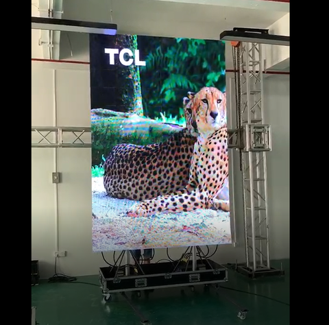 Image of EP-M6 Series 6SQM Kit Indoor 3.9m Foldable Mobile LED Poster Remote Controlled LED Display Screen in Moveable Airflight Case