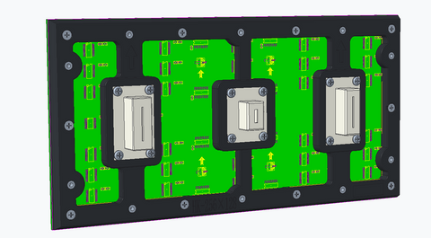 Image of New Generation M-WF3.2 P3.2 (3.2mm) Outdoor Waterproof LED Module, 3.2mm Pixel Pitch Full RGB LED Panel Screen in 256* 128 mm with 3200 dots, 1/20 Scan, 4500 Nits For Outdoor Display