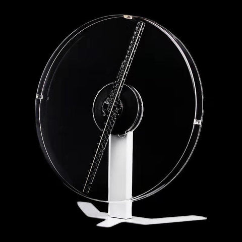 Image of Free Shiping 43cm WIFI APP Control 3D Hologram Fan Unique Design with 40mm Slim Protective Cover Holograma Advertising Logo Projector LED Fan Display