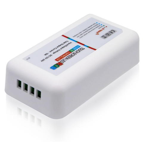 Image of 12V-24V DC 2.4G RF Wireless RGB LED Controller for RGB LED Strips with Touch Color Ring Remote