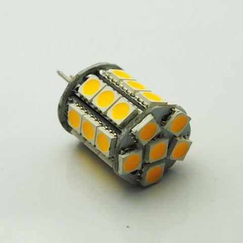 Image of 4 Pack 4.5 Watt (50Watt Equivalent) DC12V Tower type G4 Bi-pin base Lamps with 24 pcs Tri-Chip LED SMD5050