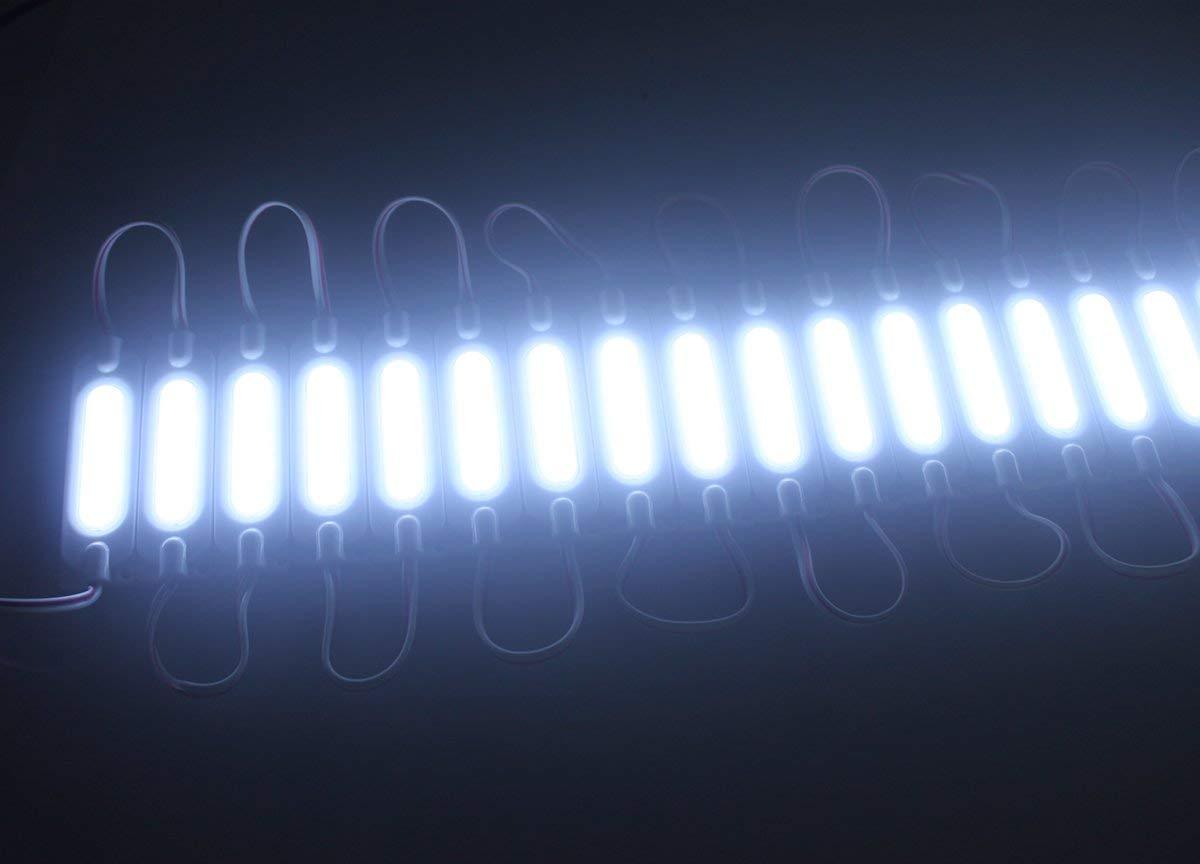 20pcs/pack LED Modules String with COB 2W LED 160°Beam DC12V 100LM 2W Module Light Waterproof IP65 with Adhesive Tape Back