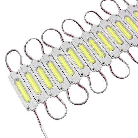 Image of 20pcs/pack LED Modules String with COB 2W LED 160°Beam DC12V 100LM 2W Module Light Waterproof IP65 with Adhesive Tape Back