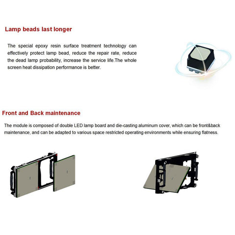 Image of TrueHD-600GOB Series Indoor Fine Pixel in 1.25/1.45/1.56/1.875 mm LED Display 600x337mm Aluminum Cabinet with Gel Protection Cover on Front Top IP65/IP30 Rated