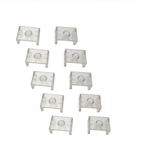 Image of 10pcs Clear Plastic U or V Mounting Clips for U-Shape and V-Shape LED Strip Aluminum Channel (Fit Model U01, U02, U03, U04, U05, U06, V01, V02,V03)