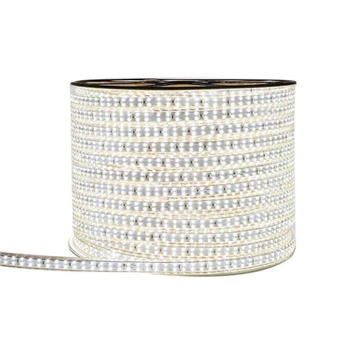 Image of AC 110V / 220V SMD2835 High Voltage Flat Strip Light 180 LEDs Per Meter Double Row with the power plug