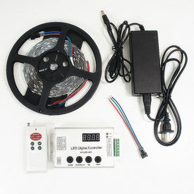 12VDC TM1914 IC Controlled Dream Color 5050 RGB Pixel LED Strip Kit 5 meters with 30LED/Mtr