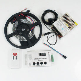 DC 5V SK6812 Individually Addressable LED Strip Light 5050 RGB Pixel LED Strip Kit 5 meters with 30LEDs