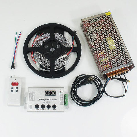 Image of DC 5V SK6812 Individually Addressable LED Strip Light 5050 RGB Pixel LED Strip Kit 5 meters with 60LEDs
