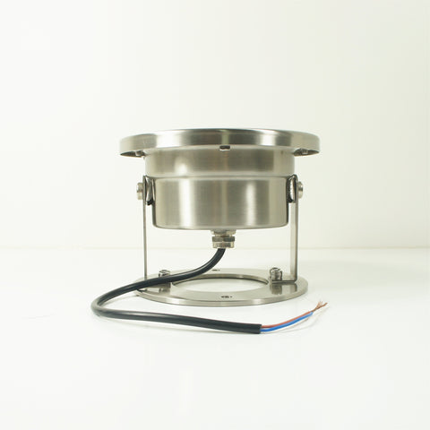 Image of Free Shipping 4 Pack 12W LED Under Water Light, Stainless Steel Housing, 168mm in Diameter, Single Color DC24V, IP68 Waterproof Fountain Light