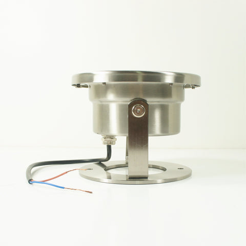 Image of Free Shipping 4 Pack 12W LED Under Water Light, Stainless Steel Housing, 168mm in Diameter, Single Color DC24V, IP68 Waterproof Fountain Light