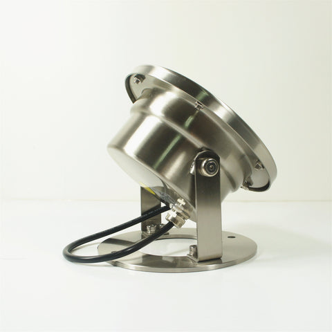 Image of Free Shipping 4 Pack 12W LED Under Water Light, Stainless Steel Housing, 168mm in Diameter, Single Color DC24V, IP68 Waterproof Fountain Light