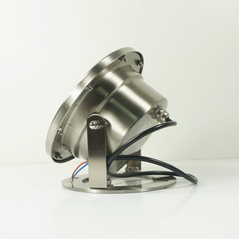 Image of 4 Pack 18W LED Under Water Light, Stainless Steel Housing, 190mm in Diameter, Single Color DC24V, IP68 Waterproof Fountain Light