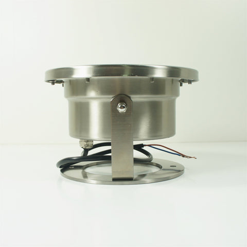 Image of 4 Pack 18W LED Under Water Light, Stainless Steel Housing, 190mm in Diameter, Single Color DC24V, IP68 Waterproof Fountain Light