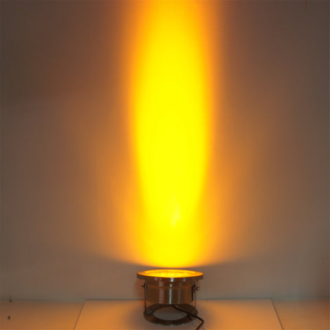 Image of 4 Pack 18W LED Under Water Light, Stainless Steel Housing, 190mm in Diameter, Single Color DC24V, IP68 Waterproof Fountain Light