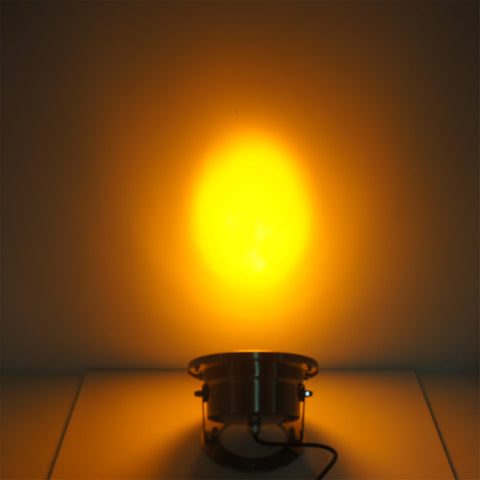 Image of 4 Pack 18W LED Under Water Light, Stainless Steel Housing, 190mm in Diameter, Single Color DC24V, IP68 Waterproof Fountain Light