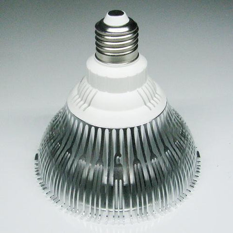 Image of 12W (12x1W) PAR38 LED Lamp with E27 Edison Screw Base 90W Equivalent 100-240V AC Silver Housing Indoor Type