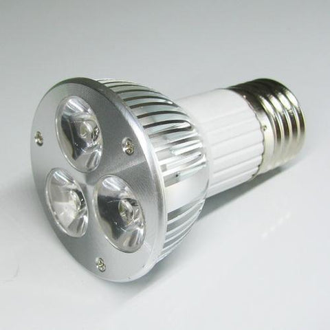 Image of 4Pack 3W(3x1W) 120V/220V AC LED Spotlight E27 Screw Base LED Light Bulb Aluminum Housing 30° Beam Angle