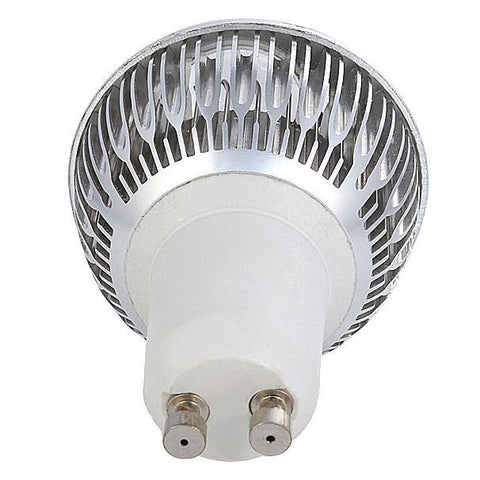 Image of 4Pack 3W(3x1W) 120V/220V AC LED Spotlight GU10 Bi-Pin Base LED Light Bulb Aluminum Housing 30° Beam Angle
