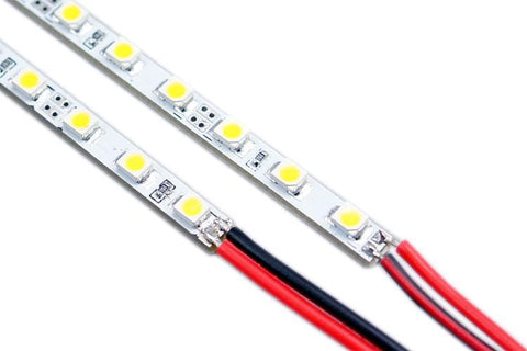 Image of 5 Pack 19.7 inch Super Slim 4mm SMD3528 Rigid LED Strip lighting 60LEDs