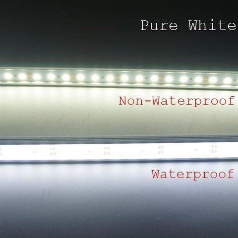 Image of 5 / 10 Pack SMD5630 Rigid LED Strip lighting 72LEDs per Meter with U Aluminum Shell