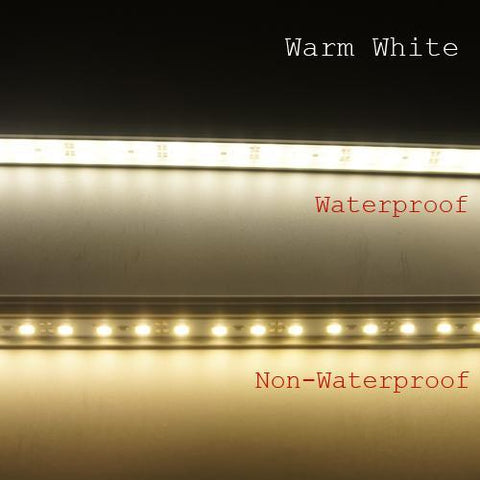 Image of 5 / 10 Pack SMD5630 Rigid LED Strip lighting 72LEDs per Meter with U Aluminum Shell