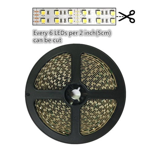 Image of DC12V SMD3528-1200-IR InfraRed (850nm/940nm) Signle Chip Double Row Flexible LED Strips 240LEDs 19.2W Per Meter