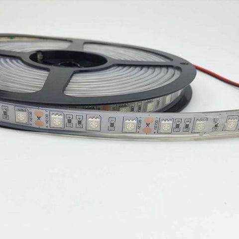 Image of DC 12V Dimmable 670NM Red SMD5050-300 Flexible LED Strips 60 LEDs Per Meter 8mm Width 12W Per Meter