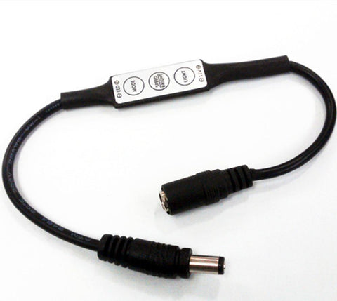 Image of DC 12V-24V 12A Push-Button Inline Mini Dimmer