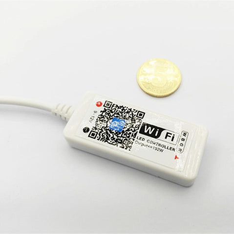 Image of Wireless WiFi Smart Phone APP LED Controller or with 24Key IR Remote Controller for RGBW/RGBWW LED Flexible Strip Lights