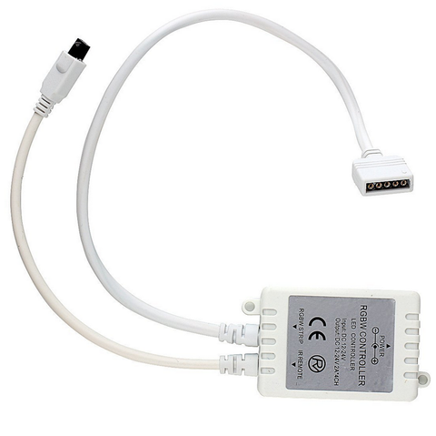 Image of 24Key IR Remote Controller for Dual White LED Strip Lights DC12V-24V LED Strip Controller