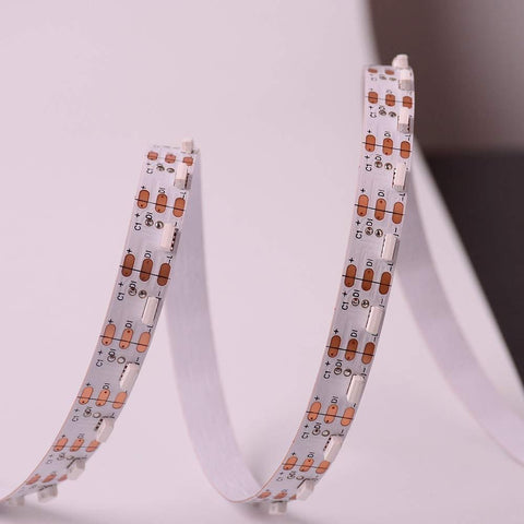 Image of DC 5V 5Meter (16.4Ft) Side Emitting RGB SMD4020 SK6812 Individually Addressable LED Strip Light 60LED/Meter LED Pixel Flexible Tape White PCB