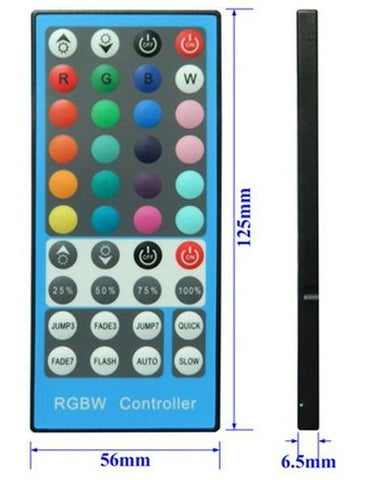 Image of 40 Keys Wilress Infrared Remote Controller for RGBW/RGBWW LED Strip Lights