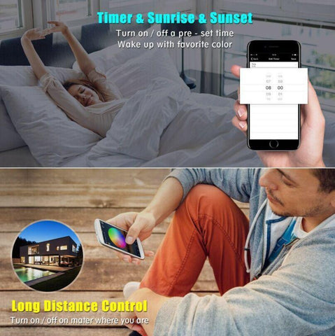 Image of WiFi RGB LED Controller Box Working with Alexa Android IOS System Phone IR Remote Control for RGB LED Light Strip 5050 3528