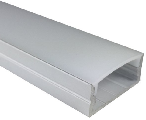 Image of 5/10/25/50 Pack Silver U04 10x23mm U-Shape Internal Width 20mm LED Aluminum Channel System with Cover, End Caps and Mounting Clips Aluminum Extrusion for LED Strip Light Installations