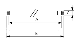 Image of FREE SHIPPING 10pcs PACK 2FT/3FT/4FT T6 T5 HO (High Output) LED Tube 100LM+ /Watt CRI 80+ 100-277VAC Input, Non-Dimmable,G5 Bi-pin, Ballast By-Pass