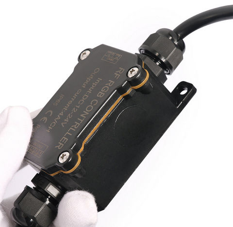 Image of DC 12V-24V RF163 IP65 Waterproof Wireless RGB Controller with Mini RF Wirelless 17keys Remote Controller for SMD5050 3528 RGB LED Strip Lights