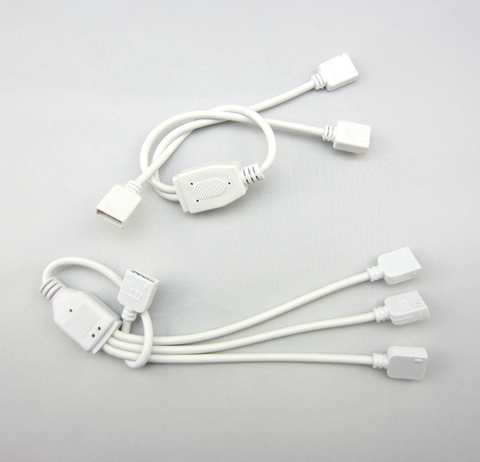 Image of RGB Splitter Cable 1 to 2 3 4 5 6Female Strip Connector for LED 5050 3528 RGB Strip 35CM(13.78Inch)
