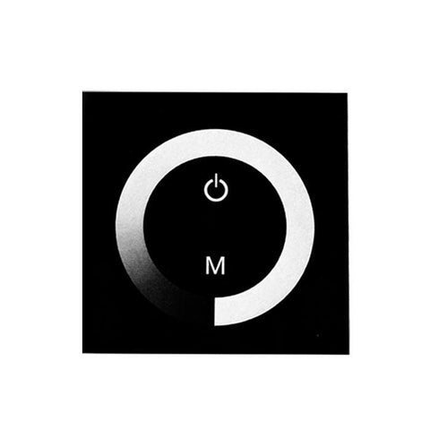 Image of 12V-24V DC TM06 Wall Panel Touchable Color Ring LED Dimmer Controller for Single Color LED Strips