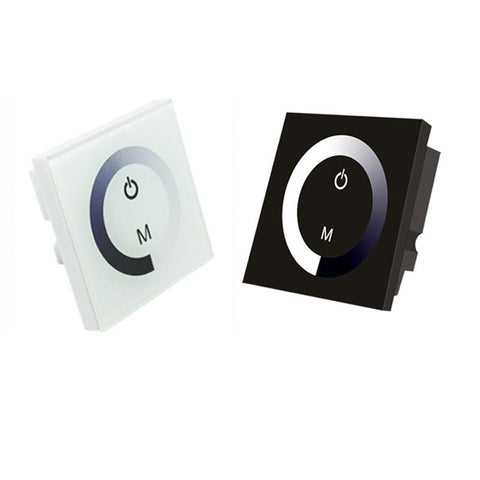 Image of 12V-24V DC TM06 Wall Panel Touchable Color Ring LED Dimmer Controller for Single Color LED Strips