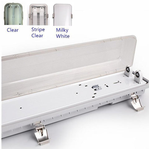 Image of LED Tube Fixture (No Tube included) for Dual LED Tube Tri-proof LED Tube Support Bracket Waterproof , Dustproof, Corrosion-Proof